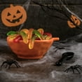 thumbnail image 6 of 10 Strawberry Street Pumpkin & Web Dip Serving Set, Dip Bowl & Spreader, 6 of 8