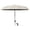 Beige, variant on Gallickan Clip On Folding Sun Umbrella for Camping Chair, UPF50+ Black Coating, Portable Beach Fishing Parasol with Clamp, Alloy, Gray