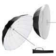 thumbnail image 1 of 51"/130cm Parabolic Reflective Umbrella Photography with White Inner, Soft Lighting with Diffuser Cover, Bag, Quick Fold for Camera Photo Studio Video, 1 of 5