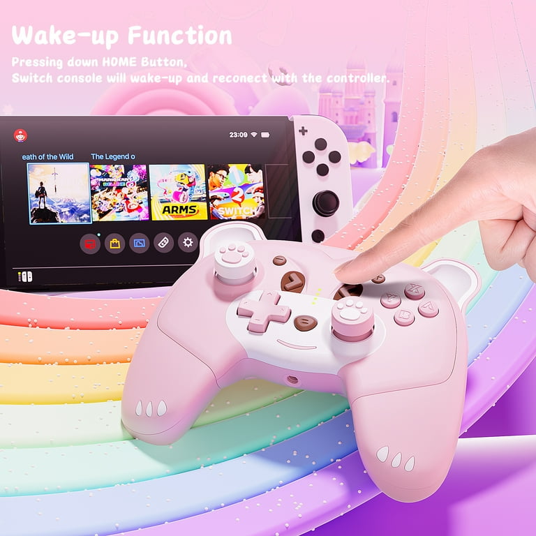 Mytrix Pink Wireless Pro Controller for Nintendo Switch Mytrix Pink Wireless Pro Controller for Nintendo Switch