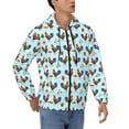 thumbnail image 4 of Zip Up Hoodies for Men - Roosters And Plants Long Sleeve Comfrt Men'S Fashion Hoodies & Sweatshirts, Jackets for Men Hoodies Pullover Clothing Clothes with Pouch, 4 of 5
