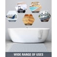 thumbnail image 5 of Yolife Shower Mat 22.8"x34.6" - TPE Non-Slip Bath Mat/Suction Cups & Drain Holes, Heavy Duty for Shower Stall, Odor-Free,Light Grey, 5 of 8