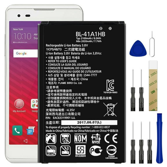 Replacement Battery BL-41A1HB For Boost Mobile LG Tribute HD LS676 TOOL