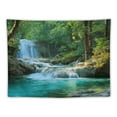 thumbnail image 5 of BCIIG Waterfall Forest Blue Water Tapestry Wall Hanging Art 40x30inch, 5 of 6
