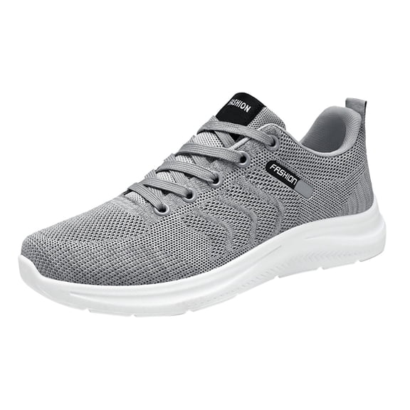 NOKIO Fashion Sport Shoes for Men Casual 𝖫a𝖼e Up Athlet𝗂c Shoes Comfortable Knit Sneakers Lightweight Breathable Running Shoes Wide Width Workout Gym Sneakers for Back to College