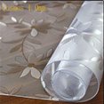thumbnail image 3 of Mantel de PVC transparente de 1,0 mm, resistente al agua, para mesa, para sala de estar, cocina, de vidrio, suave, 3 of 5