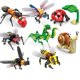 thumbnail image 4 of Bloques de construcción creativos, modelo de insecto, abeja, libélula, hormiga, mantis, juguetes ensamblados para niños, adornos de animales interesantes, regalos, 4 of 5