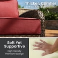 thumbnail image 5 of Bellefurn Outdoor Seat Cushions 22 X 24 X 6 inch for Patio Furniture,Outdoor Chair Cushions Outdoor Deep Seat Cushion with Water Resistant & Removable Cover Patio Cushions for Wicker Chair,Sofa,Couch, 5 of 12