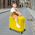 thumbnail image 4 of 18" Kids Carry On Luggage Ride-On Kids' Suitcase with Double Spinner Wheels, Cute Lightweight Tow-Along Luggage with Password Lock, Children's Trolly Case for Travel Study Tours, 4 of 16