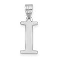 thumbnail image 3 of 14k White Gold Etched Finish Block Letter I Initial Design Pendant, 3 of 4