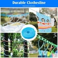 thumbnail image 2 of Christmas Decorations Averting and Windproof Fence Style Clothesline. Thickened Nylon Quilt Drying Rope. No Drilling Required. Indispensable for Outdoor Travel., 2 of 9