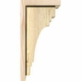 thumbnail image 3 of 8"W x 8"D x 16"H Pescadero Rough Sawn Corbel w/Backplate, Douglas Fir, 3 of 9