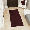 thumbnail image 2 of Ottomanson Non-Slip Area Rug for Entryway 2'7" x 3' Indoor/Outdoor Custom Size Kitchen Utility Mat, Red Ribbed, 2 of 9