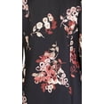 thumbnail image 3 of ALFANI Womens Black Floral Blazer Jacket S, 3 of 4