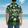 thumbnail image 6 of Goofa Happy Easter Hawaiian Shirt for Men, Unisex Summer Beach Casual Short Sleeve Button Down Shirts,Aloha Tropical Floral print shirt-Small, 6 of 9