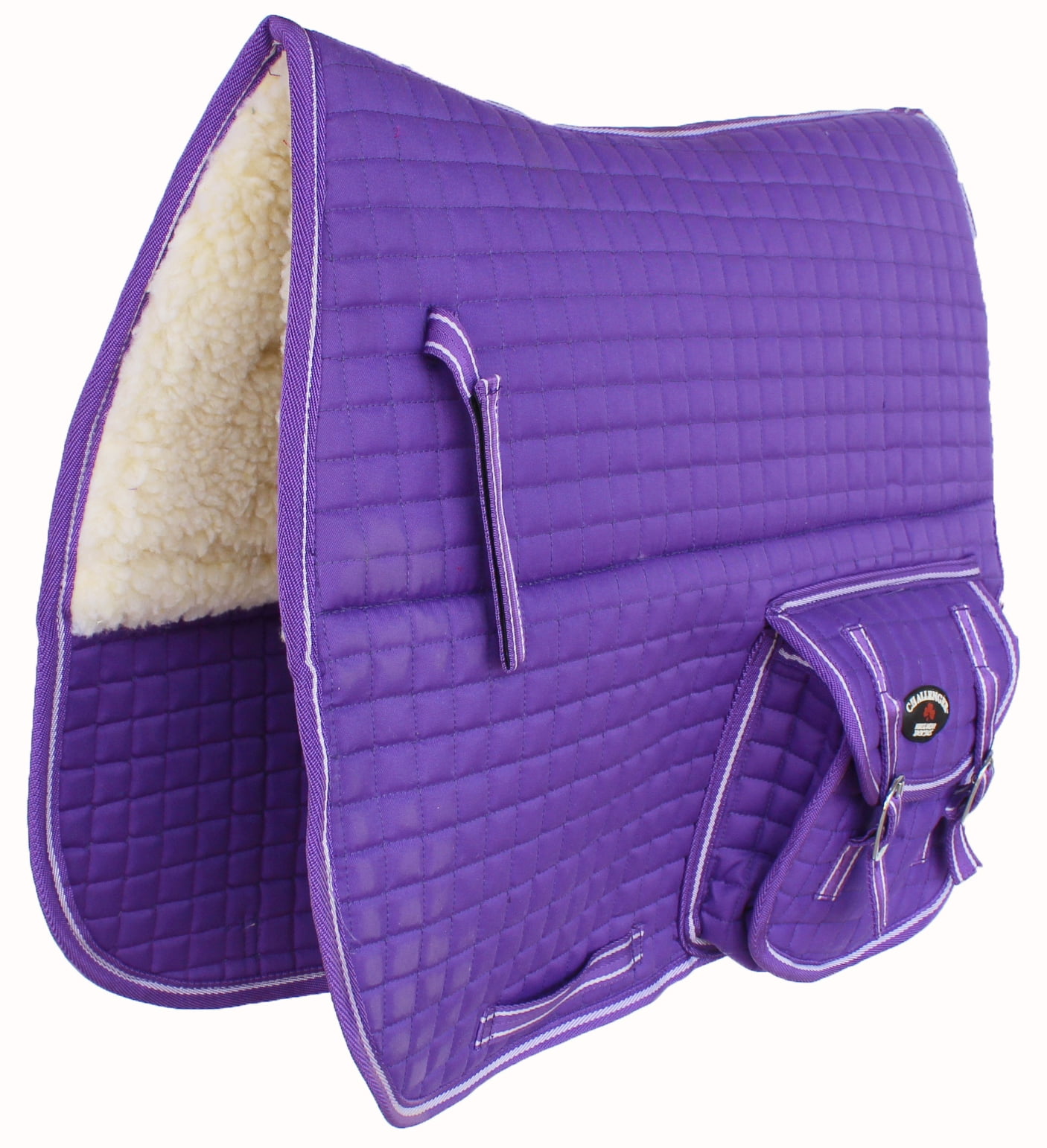 CHALLENGER Horse Quilted English Saddle PAD Trail Aussie Australian Dressage Pockets 7281