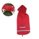 thumbnail image 3 of BRIGHTFUFU Impermeable, mediano, grande, ropa para perros, ropa para perros, chaqueta para perros, chaqueta impermeable para perros, perro perdiguero dorado reflectante (rojo, 3XL), 3 of 8