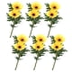 thumbnail image 1 of Ramo de flores artificiales de imitación de girasol para decoración de bodas, 1 of 10