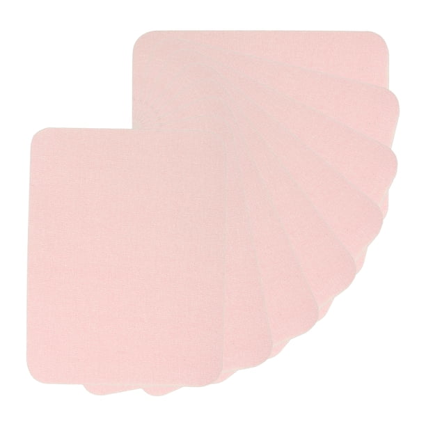 Uxcell Parches de tela termoadhesivos, kit de parches de reparación para ropa y pantalones rosa claro