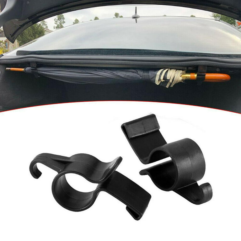 2Pcs Car Seat Backrest Hook Adjustable Auto Trunk Umbrella Storage Fixed  Bracket Anti-drop Organizer Holders Best Seller Car Accessories Gift