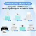 thumbnail image 3 of Thermal Sticker Label Paper, Compatible with Phomemo M02/T02/M02Pro/M03/M04S Pocket Printer, 6 Rolls 53mm Labels, Multi-Purpose Self-Adhesive Label, 3 of 9