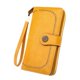thumbnail image 1 of Cartera de mujer, moderna, con cremallera larga, para teléfono móvil, de piel encerada, 1 of 7