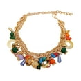 thumbnail image 4 of Pulsera de enlace Boho Cadena brazalete Metal Friendshiphraty Friendship Multicolor Bangle para el compromiso de aniversario Decoración del día, 4 of 8