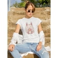 thumbnail image 2 of Cartoony Rabbit With Eggs T-Shirt Women -Image by Shutterstock, Female x-Large, 2 of 4
