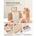 thumbnail image 4 of Joyero SONGMICS de 6 niveles con espejo, tapa con cierre y cajón, 4 of 7