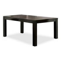 Bowery Hill Transitional Wood Rectangle Dining Table in Black
