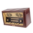 thumbnail image 6 of Vintage Portable Radio Speaker Retro Iron Model Classic for Cafe, Home, Restaurant Two Holes - 36x16x20cm, 6 of 8