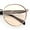 Silver Black - Beige, variant on Mens Luxury Classic Round Metal Rim Hustler Fashion Sunglasses Gold Black - Black