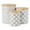 Mixed Print, White/Black, variant on DII Kitchen Ceramics Collection, Canister Set, Mixed Print, White/Black, 3 Piece