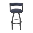 thumbnail image 5 of 861 Artemis 36" Swivel Bar Stool with Pewter Finish and Graph Anchor Seat and Back, 5 of 5