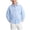 Blue, variant on Boys Cotton Long Sleeve Shirts Lapel Collared Button Down School Uniform Shirt Kids Loose Solid Color Spring Tops