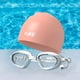 thumbnail image 5 of Gafas de natación con gorro de natación, resistentes al agua, sin fugas Rosa, 5 of 7
