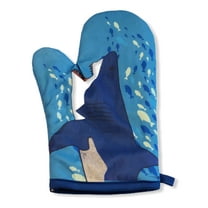 Shark Puppet Hand Oven Mitt Ocean Fish Graphic Novelty Kitchen Accessories