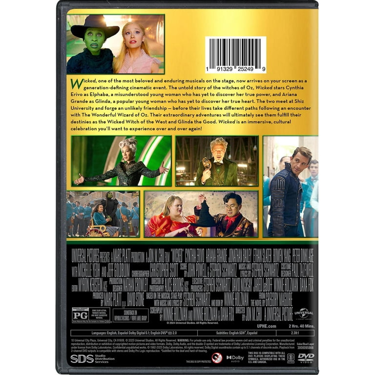 Wicked (DVD), Musical, Universal - Walmart.com