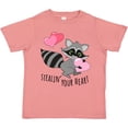 thumbnail image 3 of Inktastic Stealin' Your Heart Cute Raccoon Boys or Girls Toddler T-Shirt, 3 of 5