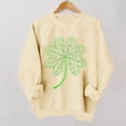 thumbnail image 1 of TaTaai Women Casual No Hood St Patrick's Day Printed Sweatshirt Crew Neck Long Sleeve Top Ladies Daily Commute Festival Wear Soft Warm Comfortable Stylish Pullover Top Gift, 1 of 6