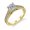 Gold, variant on 7*7mm Retro AAA Cz 925 Silver, 18K Gold Plated Ring Women's Gift Rings Size 6-10