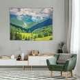 thumbnail image 2 of ONETECH  Landscape Tapestry, View of Mountains in Potomac Highlands of West Virginia Rural Scenery Picture, Wall Hanging Decor for Bedroom Living Room Dorm,Forest Green, 2 of 7