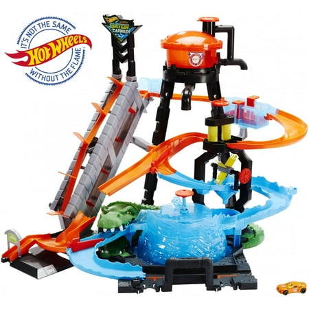 Hot Wheels Ultimate Gator Car Wash Play Set with Color Shifters (Best Horses For Racing)