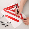 thumbnail image 4 of 4Pcs Innovative Rafter Square Tool, Rafter Square Tool,Rafter Square,High Triangle Ruler with Jig Block4 * Rafter Square, 4 of 6