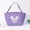 Purple, variant on Elainilye Imitation Linen Easter Basket with Rabbit Ear Bag for Easter Decoration Gift Basket Storage Holiday Party Centerpiece