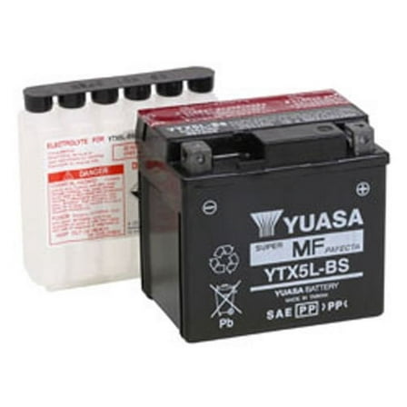 Yuasa YTX5L-BS AGM Maintenance Free Battery (YUAM32X5B)