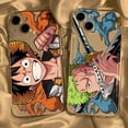 thumbnail image 2 of Funda de teléfono con diseño de anime de One Piece Monkey D. Luffy Roronoa Zoro para iPhone 15, 14, 13, 12, 11 Pro Max, carcasa suave con dibujos animados, 2 of 5