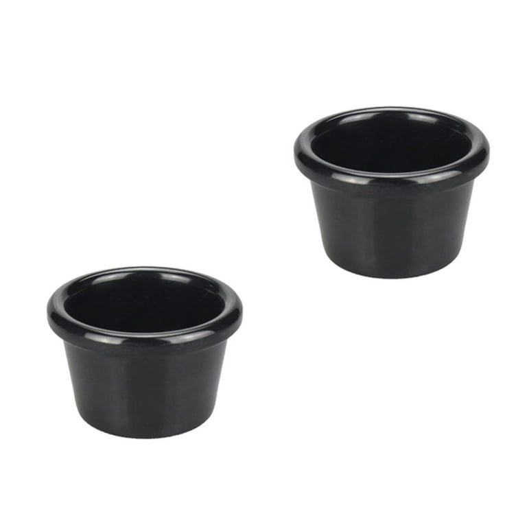 2pcs Creative Mini Alphabet Sauce Cup With Handle For Western Cuisine Steak  Black Pepper And Tomato Sauce