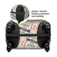 thumbnail image 4 of Haiem Passport Stamp Luggage Cover Printed Suitcase Covers for Luggage Elastic Washable Suitcase Protector Fits 18-32 Inch Luggage-Small, 4 of 9