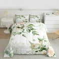 thumbnail image 2 of jejeloiu Rustic Flower Queen Comforter Set,Cute Cartoon Floral Bedding Sets,Green White Bedding Comforter Set For Kids,Luxury Bedroom Decor Reversible,3-Piece, 2 of 8